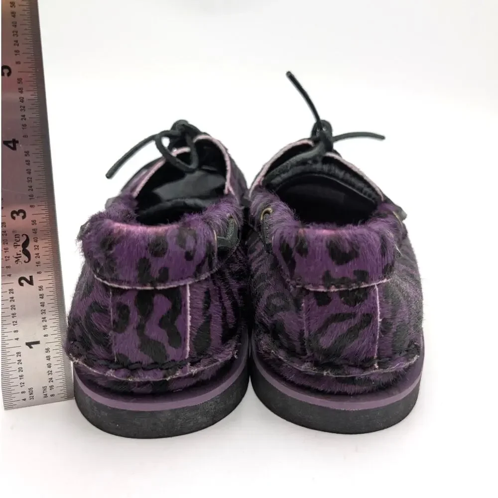 Timberland x Wacko Maria Boat Shoes Men's Purple/Leopard Size US9 EU43